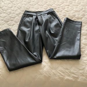 Black pleather pants